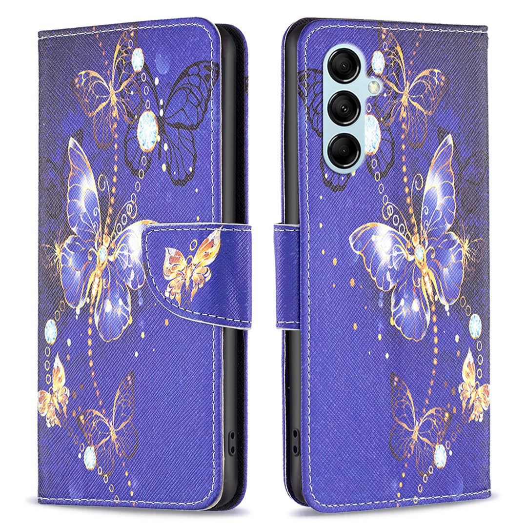 Til Samsung Galaxy M14 5G Læderstander Telefonetui Mønster Udskrivning Pung Telefon Cover Til Samsung Galaxy M14 5G Læderstander Telefonetui Mønster Udskrivning Pung Telefon Cover